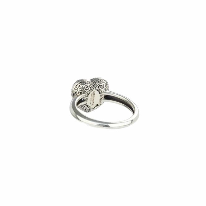 Kallisto Heart Ring in oxidized silver - Image 3