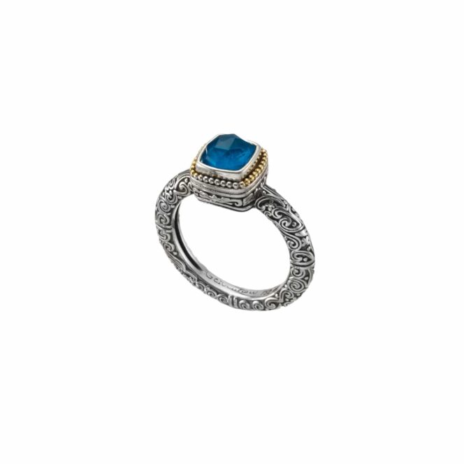 Eden's Garden 1 Stone Ring in 18K Gold and Sterling Silver - Image 2