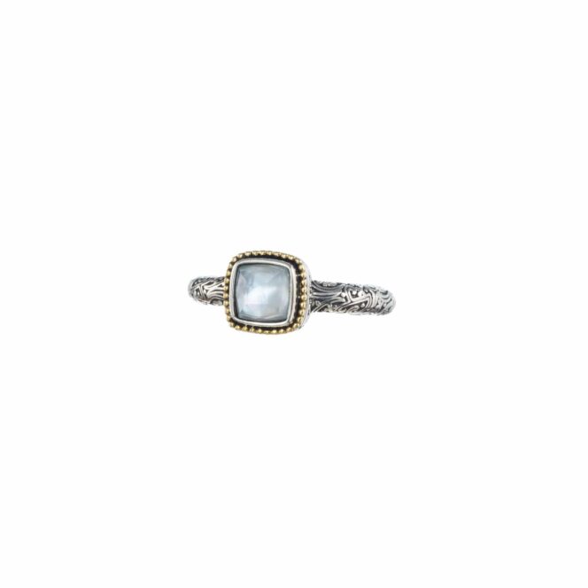 Eden's Garden 1 Stone Ring in 18K Gold and Sterling Silver - Image 9