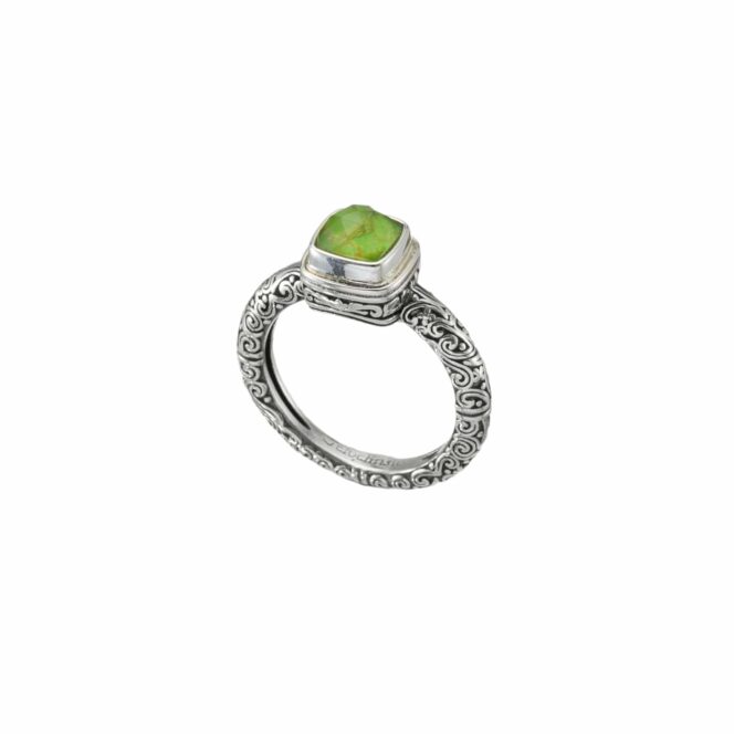 Eden's Garden 1 Stone Ring in sterling silver - Image 4