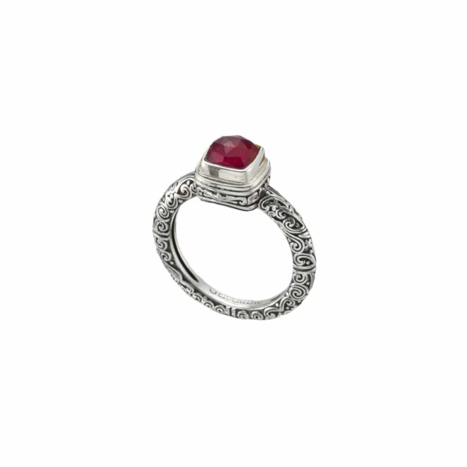 Eden's Garden 1 Stone Ring in sterling silver - Image 2