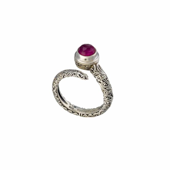 Eden's Garden Ring in sterling silver with Gemstone - Image 2