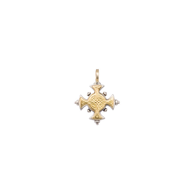 Cyclades Cross in 18K Gold and Sterling Silver - Image 3