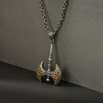 Minoas pendant in 18K Gold and Sterling Silver