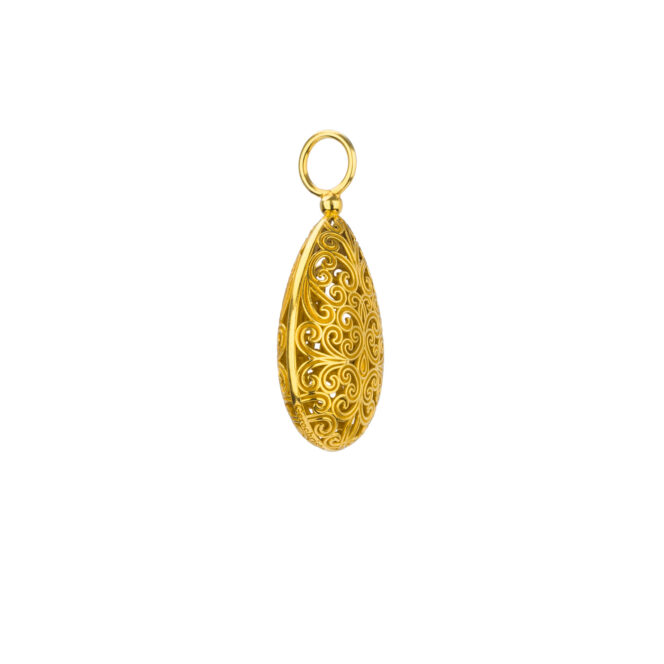 Kallisto teardrop pendant in Gold plated silver 925 - Image 3