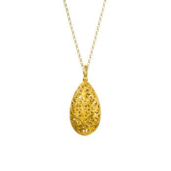 Kallisto teardrop pendant in Gold plated silver 925