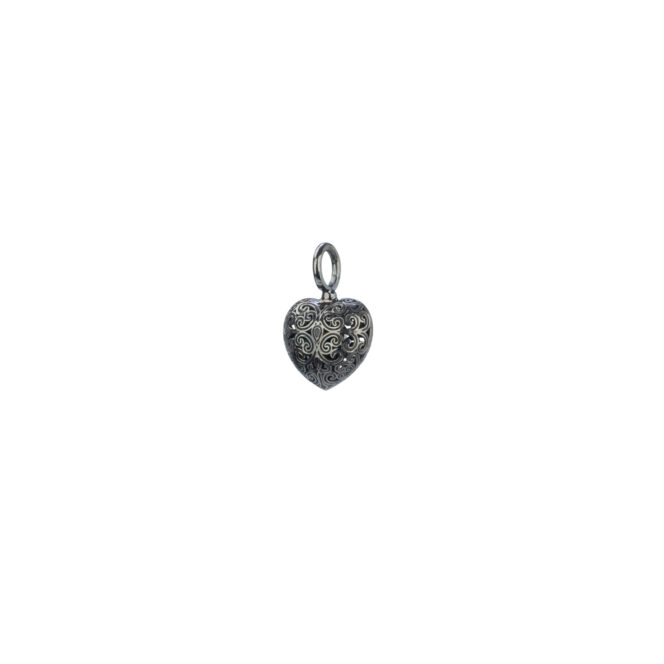Kallisto Heart pendant in black plated silver 925 - Image 2