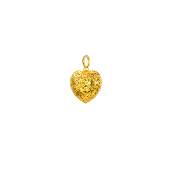 Kallisto Heart pendant in Gold plated silver 925 - Image 2