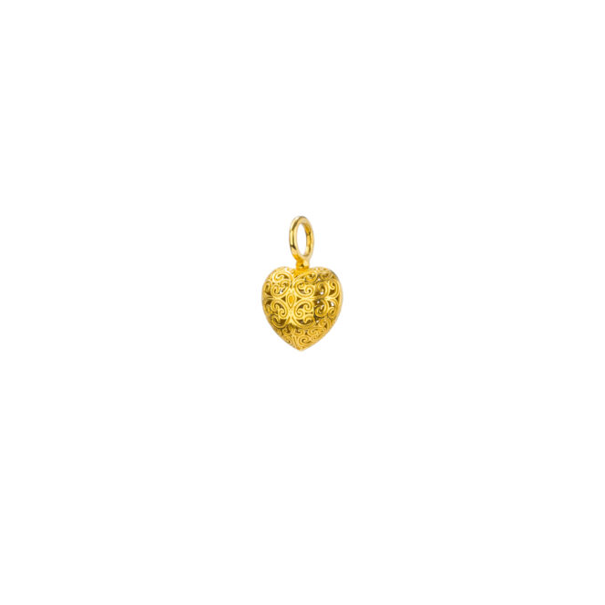 Kallisto Heart pendant in Gold plated silver 925 - Image 2