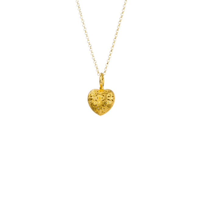 Kallisto Heart pendant in Gold plated silver 925