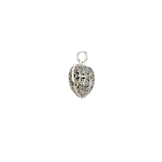 Kallisto Heart pendant in oxidized silver 925 - Image 2