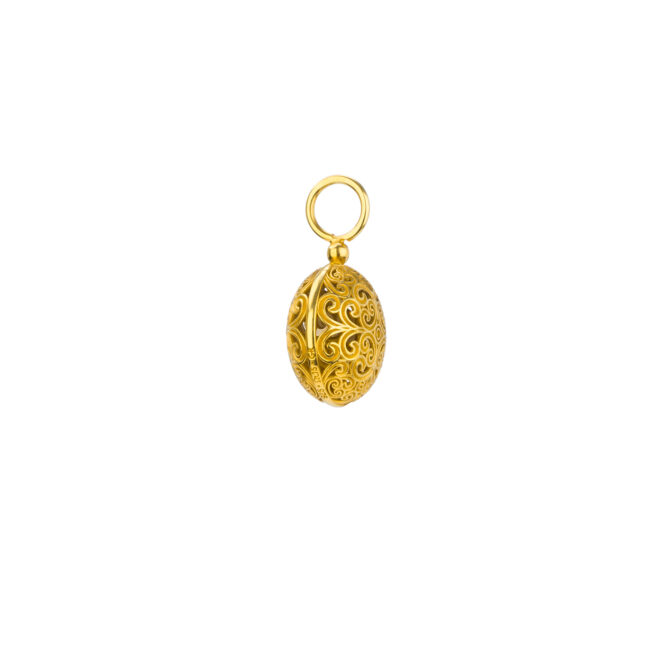 Kallisto round pendant in Gold plated silver 925 - Image 3