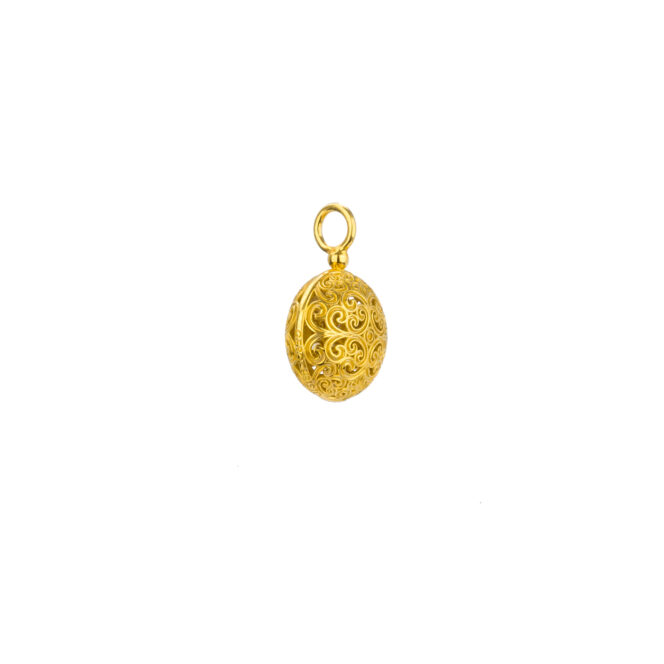 Kallisto round pendant in Gold plated silver 925 - Image 3