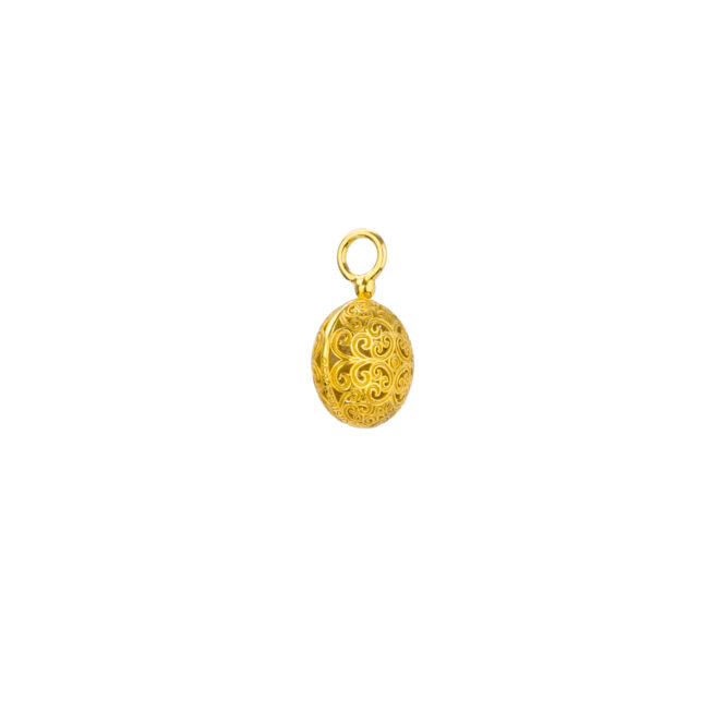 Kallisto round pendant in Gold plated silver 925 - Image 3