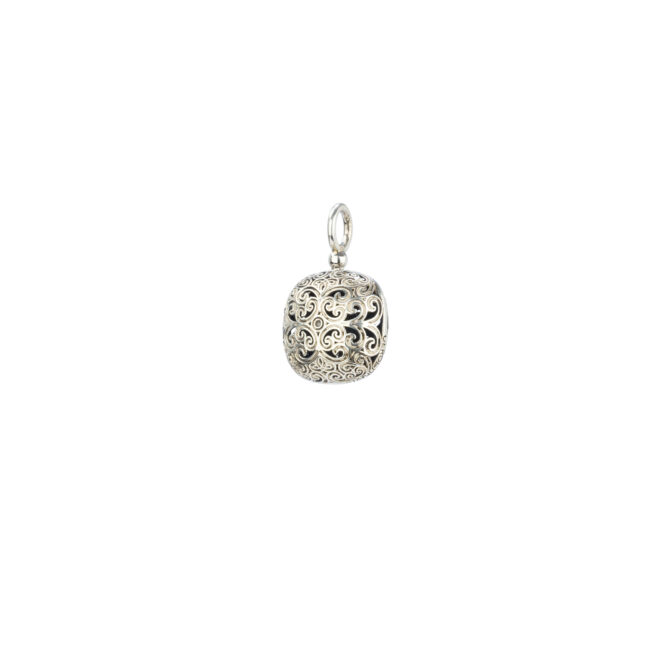Kallisto cushion pendant in oxidized silver 925 - Image 2