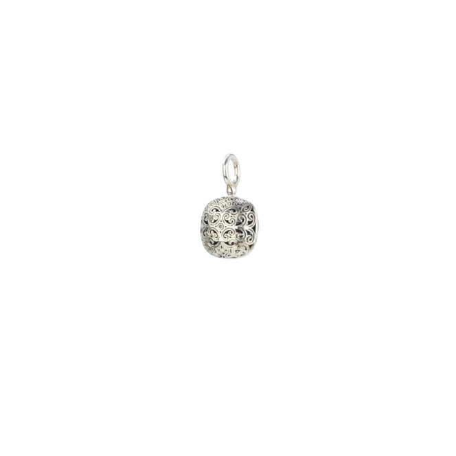 Kallisto cushion pendant in oxidized silver 925 - Image 2