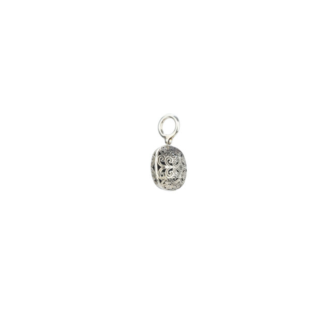 Kallisto cushion pendant in oxidized silver 925 - Image 3