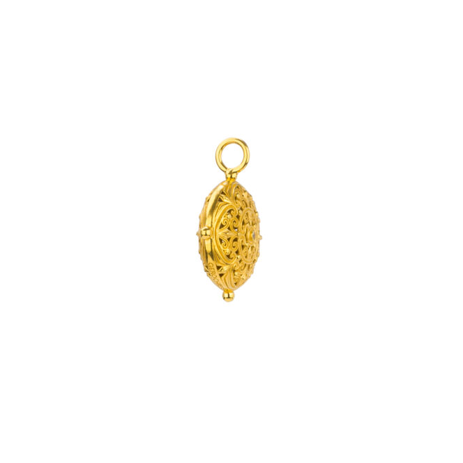 Kallisto round pendant in Gold plated silver 925 - Image 3