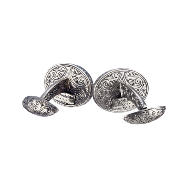 Athina The Goddess Symbol cufflinks in Sterling Silver - Image 2