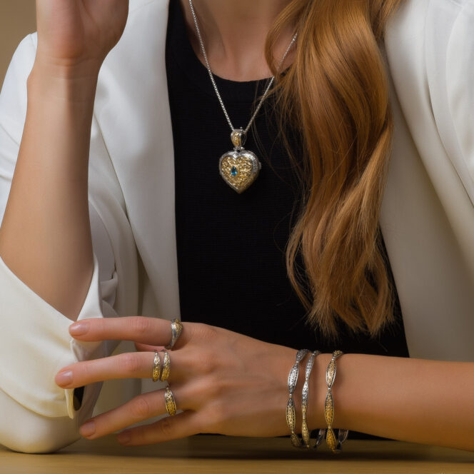 Aretousa Ring in 18K Gold and Sterling Silver - Image 3