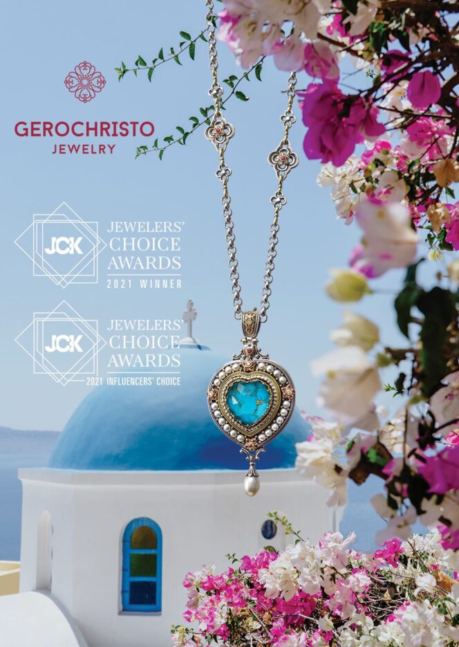 Imperial heart pendant in 18K Gold and Sterling Silver with Gemstones - Image 5