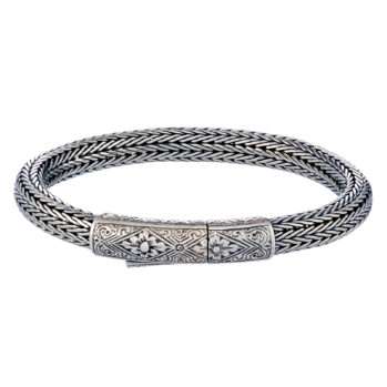 Minoas wide Chain Bracelet in Sterling silver