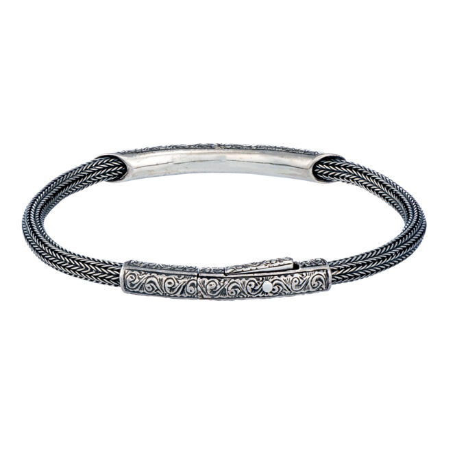 Minoas thin Bracelet in Sterling Silver - Image 2
