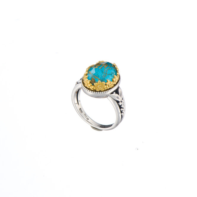 Dione ring in sterling silver with Gold plated parts - Image 3
