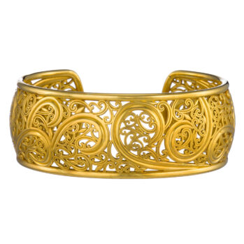 Kallisto Cuff Bracelet in Gold plated silver 925