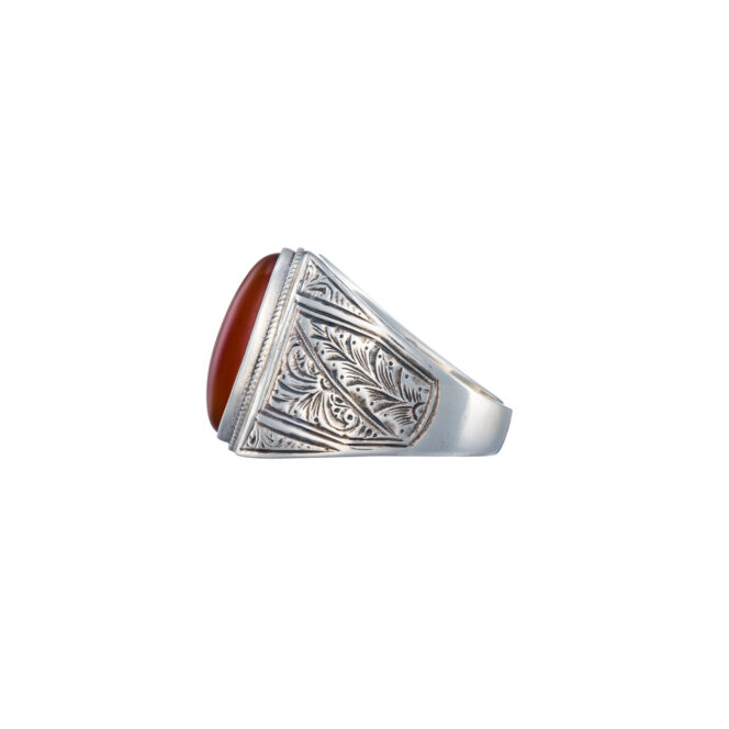 Classic Ring in Sterling Silver with Semi precious stone - Image 3