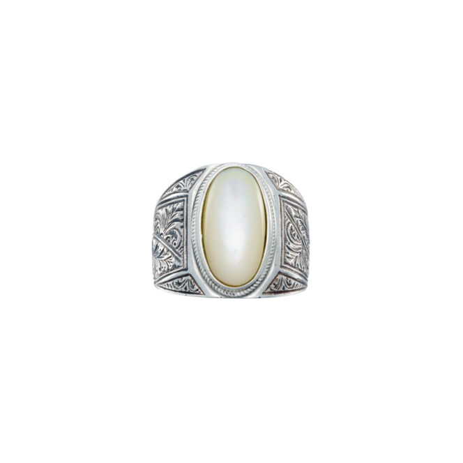 Classic Ring in Sterling Silver with Semi precious stone - Image 5