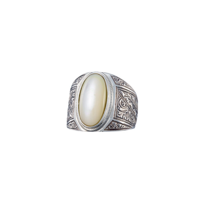 Classic Ring in Sterling Silver with Semi precious stone - Image 6