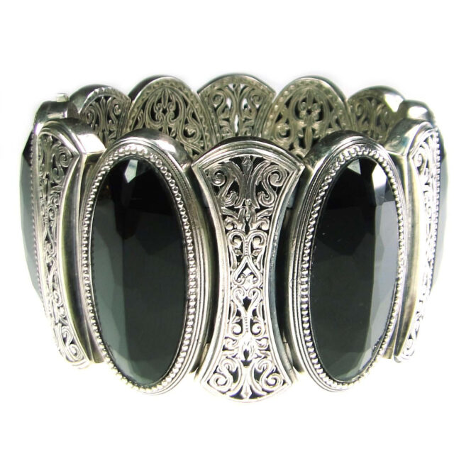 Bracelet in sterling silver with mother of pearl - Image 5