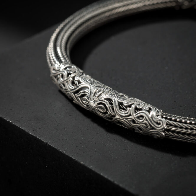 Erotokritos Chain Bracelet in Sterling silver - Image 2