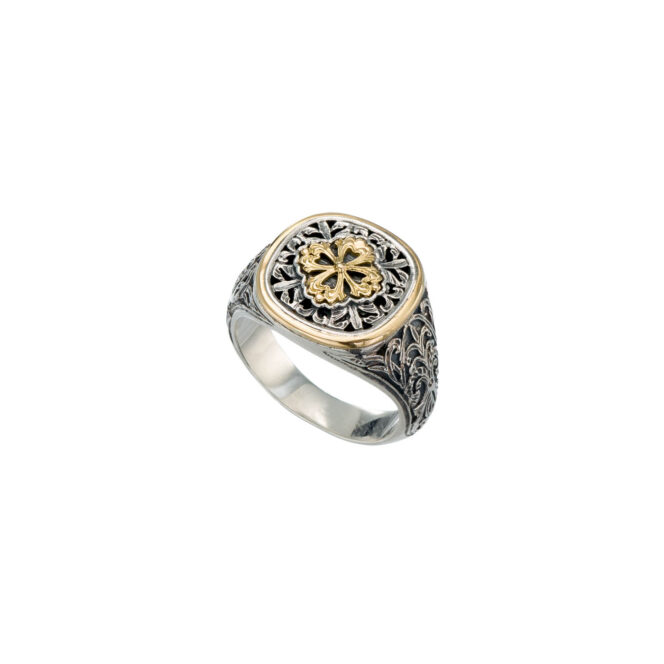 Byzantine ring in 18K Gold and Sterling Silver - Image 4
