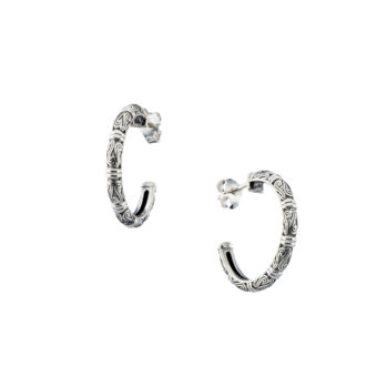 Kassandra Hoops in Sterling silver