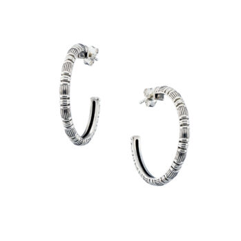 Kassandra Hoops in Sterling silver
