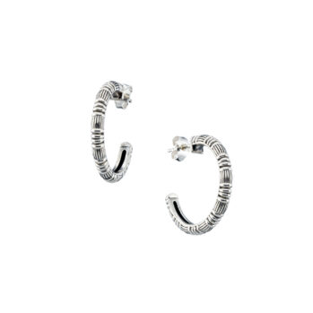 Kassandra Hoops in Sterling silver