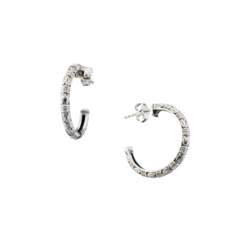 Kassandra Hoops in Sterling silver