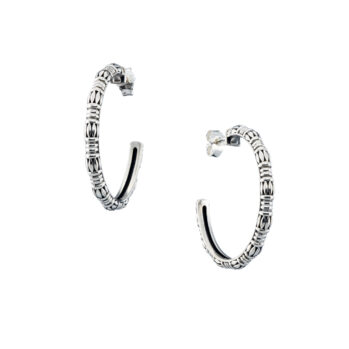 Kassandra Hoops in Sterling silver