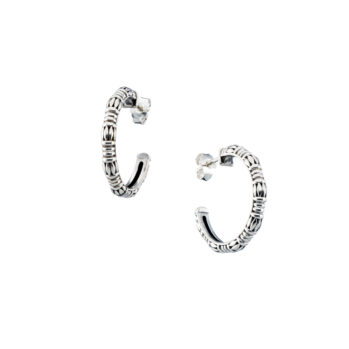 Kassandra Hoops in Sterling silver