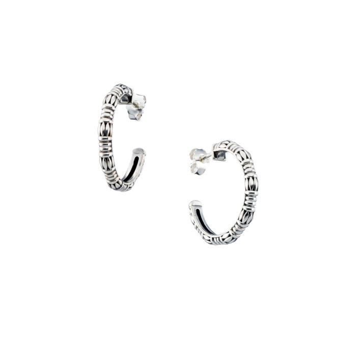 Kassandra Hoops in Sterling silver