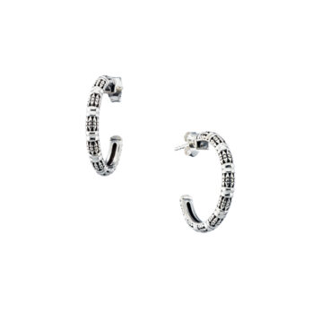 Kassandra Hoops in Sterling silver