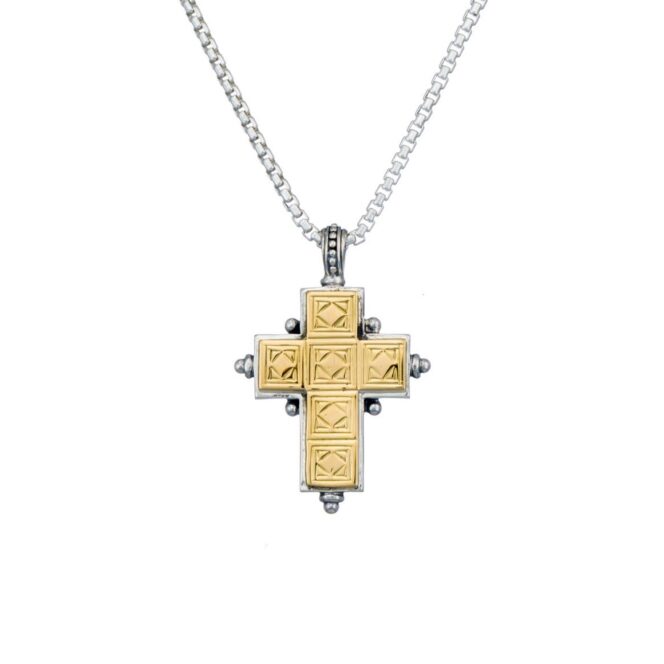 Cross in 18K Gold and Sterling Silver - Image 2