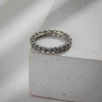 Band ring in Sterling silver