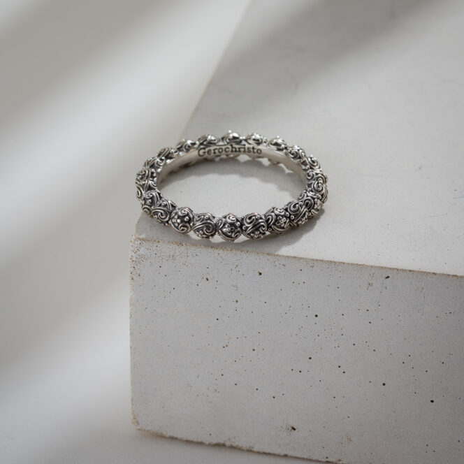 Band ring in Sterling silver