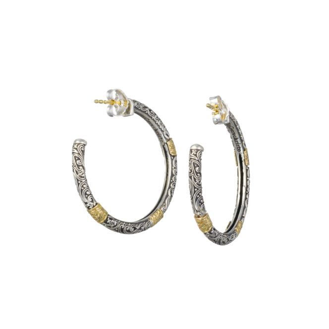 Eden's Garden Hoops in 18K Gold and Sterling Silver - Image 5