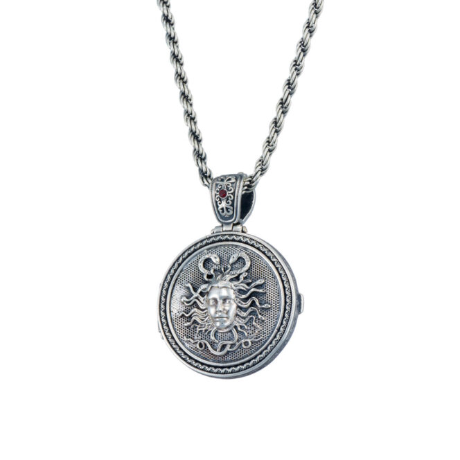 Medousa locket pendant in Sterling silver - Image 3