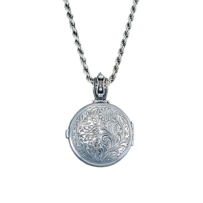Star of David Mediterranean locket in 18K Gold and Sterling silver - Image 3