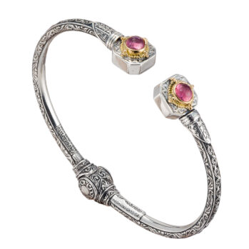 Cyclades square bracelet in 18K Gold and Sterling silver